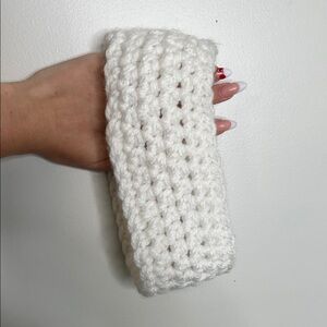 2 for $40 White Crochet Headband knitted apres ski winter outdoor headband